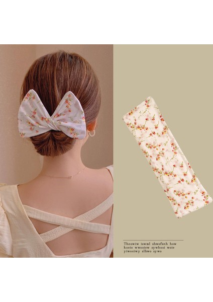 No.23 Tarzı Fashion Women Girls Printed Headband Lazy Hair Curler Bohemian Hairbands Print Vintage Headwrap Hair Circle Bun Hair Accessories (Yurt Dışından)