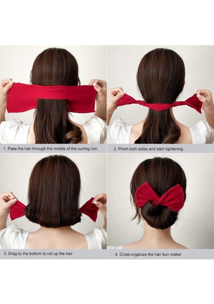 No.23 Tarzı Fashion Women Girls Printed Headband Lazy Hair Curler Bohemian Hairbands Print Vintage Headwrap Hair Circle Bun Hair Accessories (Yurt Dışından) indirimleri