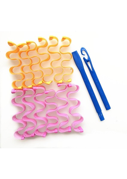 12 Adet Tarzı 24 Adet Saç Maşaları Spiral Bukleler Isı Dalgası Yok Saç Maşaları Şekillendirme Kiti Spiral Saç Bukle Maşaları Witeces Şekillendirme Kancaları (Yurt Dışından)
