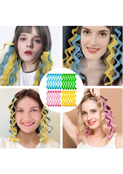 12 Adet Tarzı 24 Adet Saç Maşaları Spiral Bukleler Isı Dalgası Yok Saç Maşaları Şekillendirme Kiti Spiral Saç Bukle Maşaları Witeces Şekillendirme Kancaları (Yurt Dışından) fırsatları