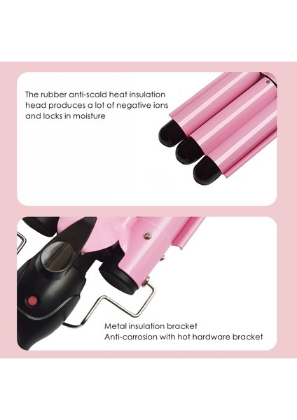 Altın 32MM Ab Tarzı Profesyonel Saç Maşası mm Seramik Üçlü Varil Saç Bigudi Ütüler Saç Dalgası Waver Şekillendirici Araçları Saç Şekillendirici Değnek (Yurt Dışından) modelleri