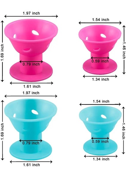 Blue 30 Big 30 Small Style Silikon Saç Maşaları Kauçuk Parçalar Sihirli Saç Bukle Maşaları Saç Isı Yok Klipssiz Yumuşak Saç Bukle Maşaları Uyku Şekillendirici Bukleler (Yurt Dışından)
