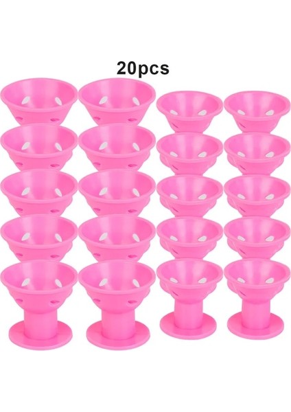 10 Büyük 10 Küçük Stil Büyülü Sihirli Uyuyan Kıvırcık Saç Silikonu Şarjsız Isıtmasız Saç Bigudi Yumurta Rulosu Dalga Şekli Yumuşak Kauçuk Şekli Kavisli (Yurt Dışından)