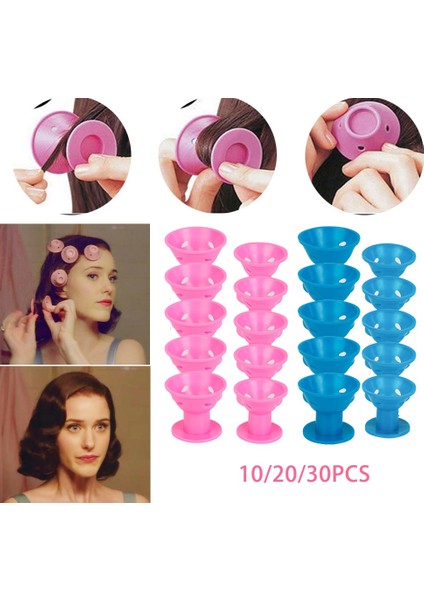 10 Büyük 10 Küçük Stil Büyülü Sihirli Uyuyan Kıvırcık Saç Silikonu Şarjsız Isıtmasız Saç Bigudi Yumurta Rulosu Dalga Şekli Yumuşak Kauçuk Şekli Kavisli (Yurt Dışından) fırsatları