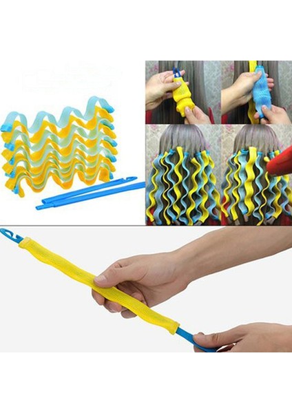 Yeşil Mavi Tarzı Sihirli Saç Bigudi Dıy Dalga Kıvırma Silindirleri Taşınabilir Saç Modeli Çubukları 30CM Dayanıklı Kıvırma Saç Şekillendirme Araçları (Yurt Dışından) fiyatları