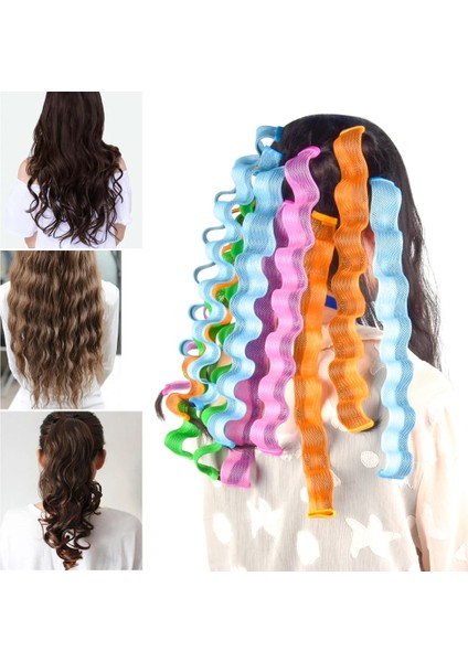 Yeşil Mavi Tarzı Sihirli Saç Bigudi Dıy Dalga Kıvırma Silindirleri Taşınabilir Saç Modeli Çubukları 30CM Dayanıklı Kıvırma Saç Şekillendirme Araçları (Yurt Dışından) indirimleri