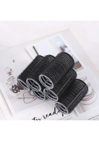 4pc-3.6cm Tarzı Siyah Büyük Kendinden Kavramalı Saç Silindirleri Pro Salon Kuaförlük Maşaları Profesyonel Çok Boyutlu Kuaför Dıy Için Yapışkan Sarılmak Tarzı (Yurt Dışından)