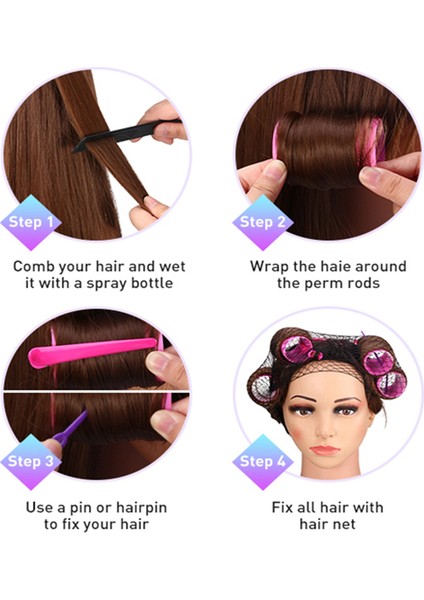 120 Adet Renk Rastgele Stil Parçalar Manyetik Saç Silindirleri Seti Ördek Gagası Klipsli Pürüzsüz Saç Silindirleri Kuaförlük Şekillendirme Aracı, Rastgele Renk 6 Boyut (Yurt Dışından) fiyatları