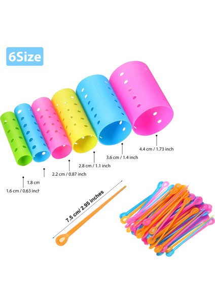 120 Adet Renk Rastgele Stil Parçalar Manyetik Saç Silindirleri Seti Ördek Gagası Klipsli Pürüzsüz Saç Silindirleri Kuaförlük Şekillendirme Aracı, Rastgele Renk 6 Boyut (Yurt Dışından) fırsatları