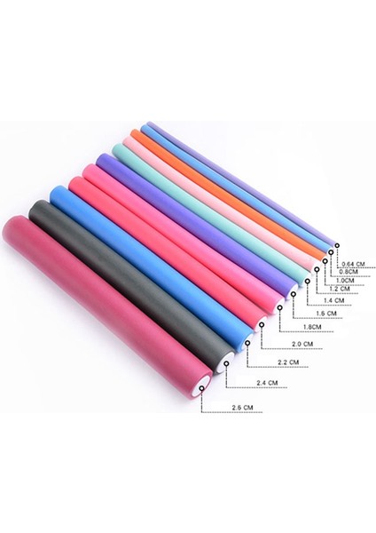 1.8cm-6pcs-Rastgele Stil Lot Isısız Kıvırma Çubuğu Yumuşak Sünger Saç Bigudi Rulo Köpük Bendy Büküm Bukleler Aracı Dıy Saç Şekillendirici Kuaförlük Araçları (Yurt Dışından)