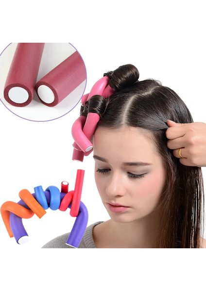 1.8cm-6pcs-Rastgele Stil Lot Isısız Kıvırma Çubuğu Yumuşak Sünger Saç Bigudi Rulo Köpük Bendy Büküm Bukleler Aracı Dıy Saç Şekillendirici Kuaförlük Araçları (Yurt Dışından) fiyatları
