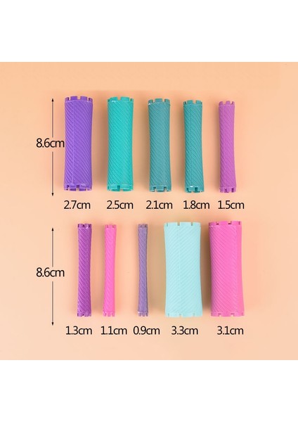 No.3 Tarzı Saç Silindirleri ve Lastik Bant Güzellik Seti Saç Silindirleri Bukle Maşaları Kuaförlük Soğuk Perma Çubuğu Kabarık Dalgalı Saç Yapıcı Kıvırma UN855 (Yurt Dışından) fiyatları