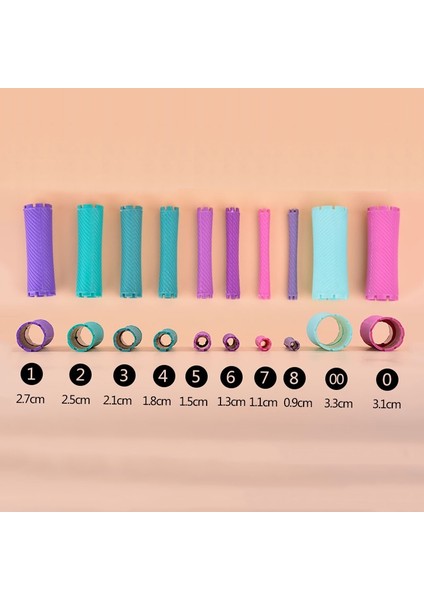 No.3 Tarzı Saç Silindirleri ve Lastik Bant Güzellik Seti Saç Silindirleri Bukle Maşaları Kuaförlük Soğuk Perma Çubuğu Kabarık Dalgalı Saç Yapıcı Kıvırma UN855 (Yurt Dışından) indirimleri