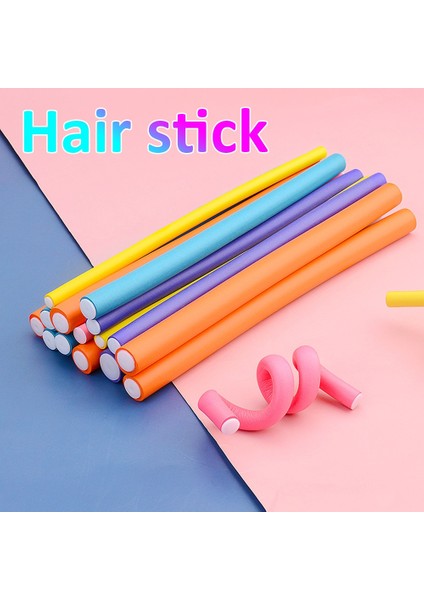 No.6 Tarzı Dıy Saç Kıvırma Çubuğu Basit Esnek Saç Bigudi Makineleri Yumuşak Köpük Bendy Büküm Bukleler Flexi Dıy Silindirler Şekillendirme Araçları (Yurt Dışından) fırsatları