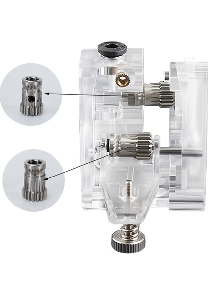 Adet Ekstruder Dişlileri Mk8 Paslanmaz Çelik Çift Ekstrüzyon Tekerlekler Bowden Dişli 3D Yazıcı Parçası CR10 3 (Yurt Dışından)