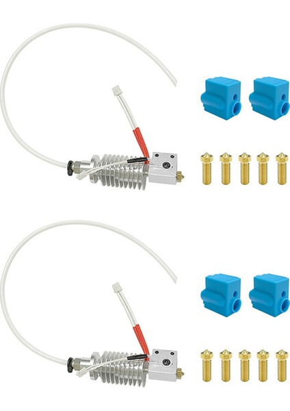 Vyper 0.4mm Nozul 24V Isıtıcı Için 2x 3D Baskı Kafası Hotend Soğutucu Uzun Mesafe J Kafa Ekstruder ile (Yurt Dışından)