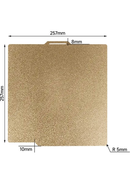 3D Yazıcı Aksesuarları Yapı Plakası 257X257MM, Çift Taraflı Esnek Baskı Yatağı X1 Için 3D Yazıcı Peo + Peı (Yurt Dışından)