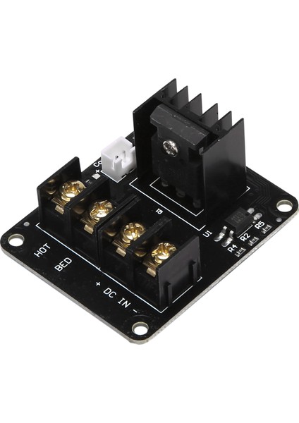 3D Yazıcı Yatağı Mosfet Genişletme Modülü, 2 Pinli Kurşun Anet A8 A6 A2 Uyumlu Siyah (Yurt Dışından)