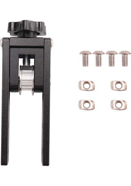 2020 V-Yuvası Alüminyum Profil x Ekseni Senkron Kemer Streç Düzleştirici Gergi Seti -10/10S 3D Yazıcı Aksesuarları Parçaları Siyah (Yurt Dışından)