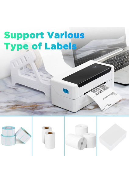 Rulo ve Yelpaze Kıvrımlı Termal Etiketler Için Nakliye Etiketi Tutucusu Masaüstü Etiket Yazıcısıyla Çalışır (Yurt Dışından) modelleri