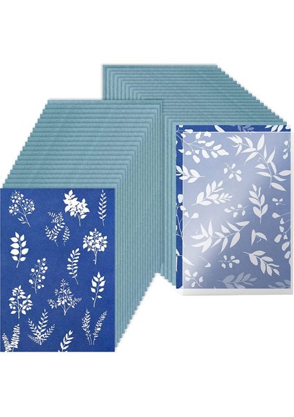 40 Adet Güneş Baskı Kağıdı Seti Akrilik Panel ile A5 Güneş Baskı Sanat Kağıdı Hassasiyet Doğa Baskı Kağıdı (Yurt Dışından) fiyatları