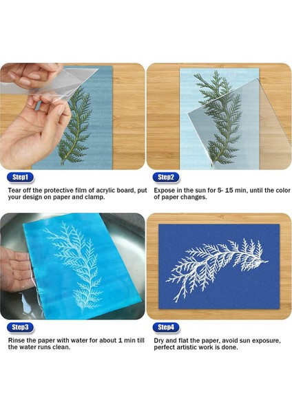 40 Adet Güneş Baskı Kağıdı Seti Akrilik Panel ile A5 Güneş Baskı Sanat Kağıdı Hassasiyet Doğa Baskı Kağıdı (Yurt Dışından) indirimleri