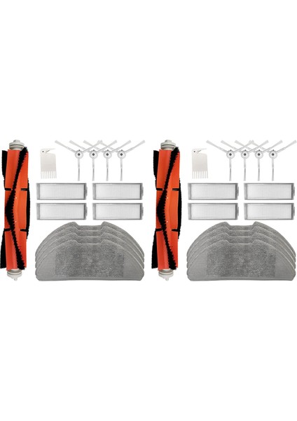 Mi Robot Vakum Paspas 2 Pro Için 2x Robot Vakum Aksesuarları Seti, Ana Fırça, Temizlik Bezleri, Hepa Filtre, Yan Fırça (Yurt Dışından) fiyatları