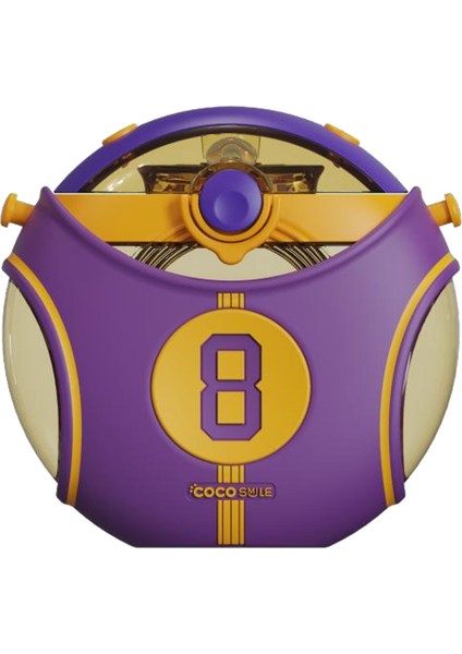 CS 00008 Mor 630 ml Straw Basketball Tritan Matara