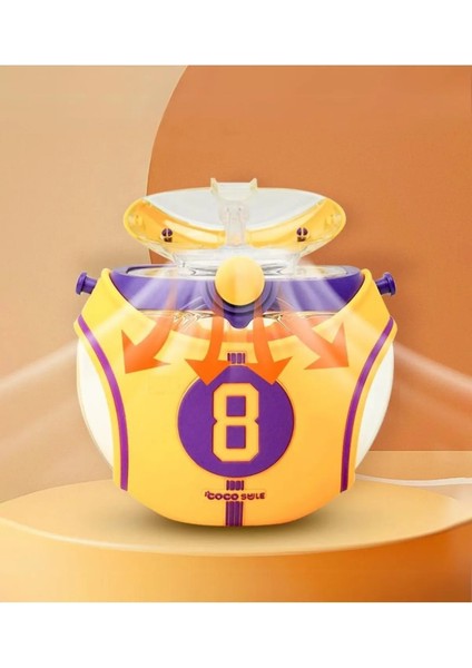 CS 00008 Mor 630 ml Straw Basketball Tritan Matara