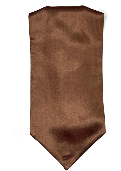Kahverengi Düz Ascot Fular K572 fırsatları
