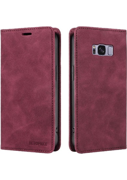 Samsung Galaxy S8 Için Kılıf Koruyucu Folio Cüzdan Pu Deri Manyetik (Yurt Dışından)