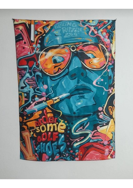 Art Grafiti Man Tasarım Duvar Halısı
