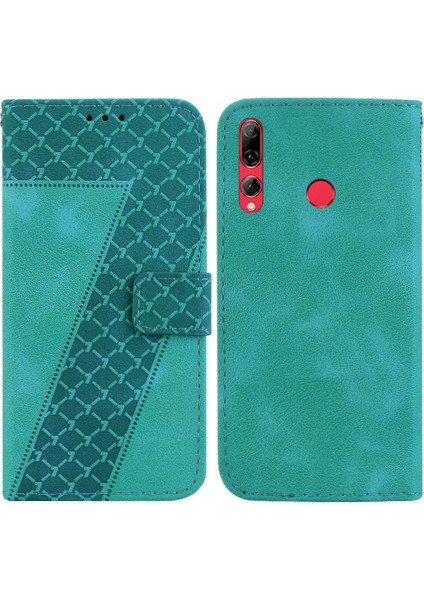 Huawei Y9 Başbakan 2019 Pu Deri Kabartmalı Desen Kart Yuvası Cüzdan (Yurt Dışından)