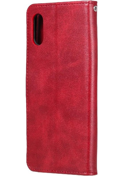 Xiaomi Redmi 9A Kart Yuvası Sahipleri Için Kılıf Koruyucu Kapak Deri Fermuar (Yurt Dışından)