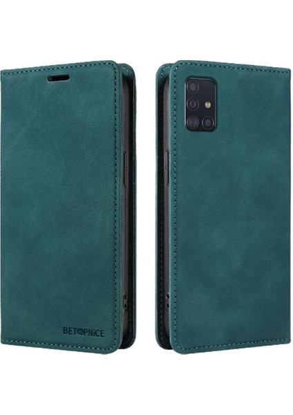 Samsung Galaxy A51 4g Manyetik Koruyucu Pu Deri Folio Cüzdan (Yurt Dışından)