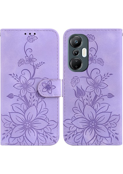 Infinix Hot 20S Için Kılıf Kabartmalı Lily Premium Pu Deri Cüzdan Stili Kart Tutuculu ve Standlı Çevirmeli Telefon Kılıfı (Yurt Dışından) indirimleri