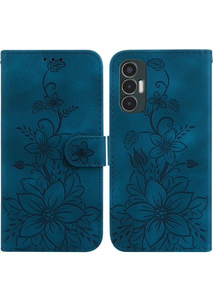 Tecno Pova 3 Için Kılıf Kabartmalı Lily Premium Pu Deri Cüzdan Stili Kart Tutuculu ve Standlı Çevirmeli Telefon Kılıfı (Yurt Dışından) indirimleri