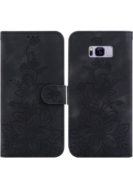 Samsung Galaxy S8 Için Kılıf Kabartmalı Lily Premium Pu Deri Cüzdan Stili Kart Tutuculu ve Standlı Çevirmeli Telefon Kılıfı (Yurt Dışından) indirimleri