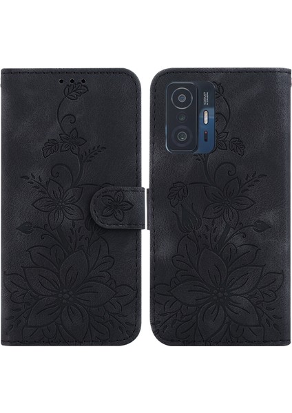 Xiaomi 11T/11T Pro Için Kılıf Kabartmalı Lily Premium Pu Deri Cüzdan Stili Kart Tutuculu ve Standlı Çevirmeli Telefon Kılıfı (Yurt Dışından) indirimleri