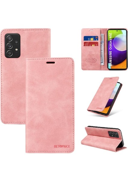 Samsung Galaxy A52S 5g Için Kılıf Folio Cüzdan Pu Deri Koruyucu Manyetik (Yurt Dışından)
