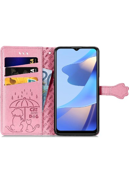 Oppo A16 Flip Kapak Için Kılıf Karikatür Hayvanlar Darbeye Kısa Kayış Kılıf (Yurt Dışından) fırsatları