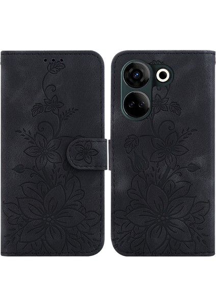 Tecno Camon 20 Pro 4g/20 Için Kılıf Kabartmalı Lily Premium Pu Deri Cüzdan Stili Kart Tutuculu ve Standlı Çevirmeli Telefon Kılıfı (Yurt Dışından) indirimleri