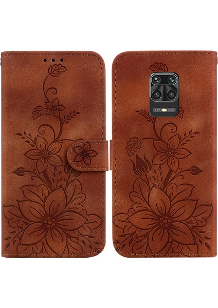 Xiaomi Redmi Note 9 Pro/9s Için Kılıf Kabartmalı Lily Premium Pu Deri Cüzdan Stili Kart Tutuculu ve Standlı Çevirmeli Telefon Kılıfı (Yurt Dışından) indirimleri
