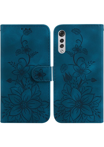 Lg Velvet Için Kılıf Kabartmalı Lily Premium Pu Deri Cüzdan Stili Kart Tutuculu ve Standlı Çevirmeli Telefon Kılıfı (Yurt Dışından) indirimleri