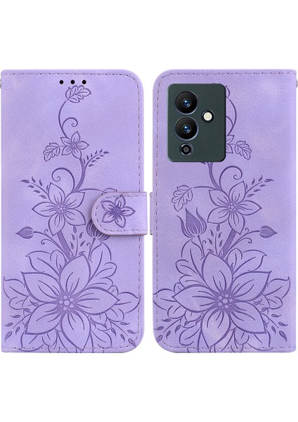 Infinix Note 12 Pro 5g Için Kılıf Kabartmalı Lily Premium Pu Deri Cüzdan Stili Kart Tutuculu ve Standlı Çevirmeli Telefon Kılıfı (Yurt Dışından) indirimleri