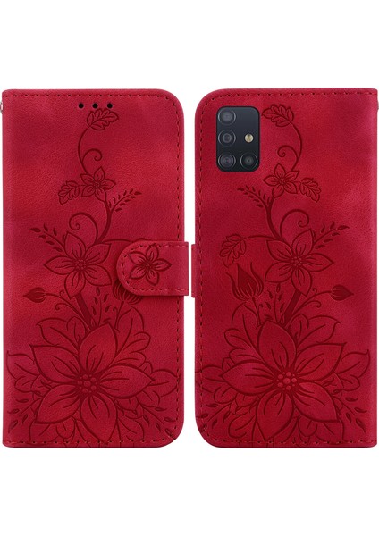 Samsung Galaxy A71 5g Için Kılıf Kabartmalı Lily Premium Pu Deri Cüzdan Stili Kart Tutuculu ve Standlı Çevirmeli Telefon Kılıfı (Yurt Dışından) indirimleri