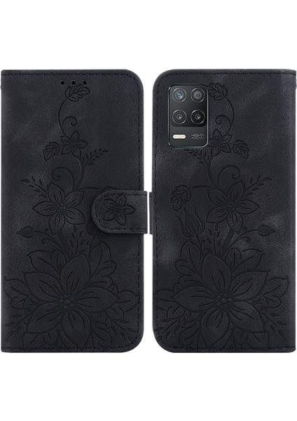 Realme 8 5g Için Kılıf Kabartmalı Lily Premium Pu Deri Cüzdan Stili Kart Tutuculu ve Standlı Çevirmeli Telefon Kılıfı (Yurt Dışından) indirimleri