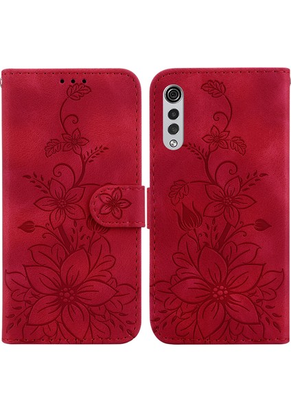 Lg Velvet Için Kılıf Kabartmalı Lily Premium Pu Deri Cüzdan Stili Kart Tutuculu ve Standlı Çevirmeli Telefon Kılıfı (Yurt Dışından) indirimleri