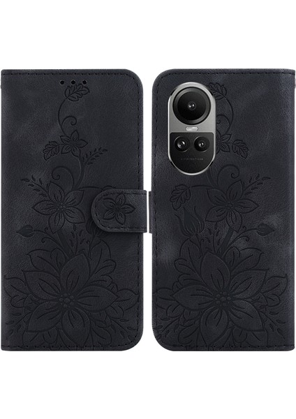 Oppo Reno 10 Pro 5g Için Kılıf Kabartmalı Lily Premium Pu Deri Cüzdan Stili Kart Tutuculu ve Standlı Çevirmeli Telefon Kılıfı (Yurt Dışından) indirimleri