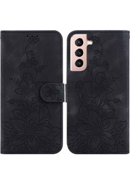 Samsung Galaxy S22 Için Kılıf Kabartmalı Lily Premium Pu Deri Cüzdan Stili Kart Tutuculu ve Standlı Çevirmeli Telefon Kılıfı (Yurt Dışından) indirimleri